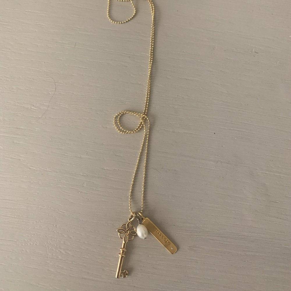 Gold Stella and Dot Charm Necklace